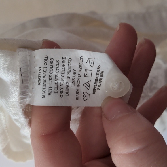 Linen rayon blend tropical short sleeve button down size large - Picture 4 of 4